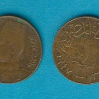 Ägypten 1 Milliemes 1947