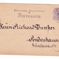 Briefmarken spezial: Poskarte Deutsches Reich 1882