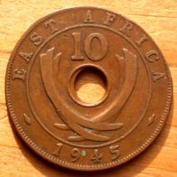 10 Cents 1945 Britisch Ost-Afrika