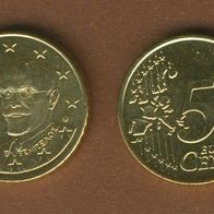 Griechenland 50 Cent 2005 bankfrisch aus der Rolle entnommen Auflage RAR