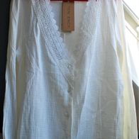 Damen Bluse Hemd Weiß Spitze Gr.M Gr.40 Tendency