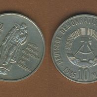 DDR 10 Mark 1985 40 Jahre Befreiung vom Faschismus