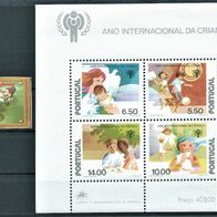 Portugal 1979 " Intern. Jahr d. Kindes Block 28 Mi 1443-1446 Postfrisch * * Top