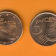 Griechenland 5 Cent 2003 bankfrisch aus der Rolle entnommen Auflage nur 750 000 Stück