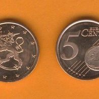 Finnland 5 Cent 2006 bankfrisch aus der Rolle entnommen