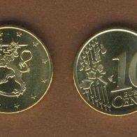 Finnland 10 Cent 2004 bankfrisch aus der Rolle entnommen