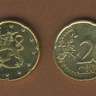 Finnland 20 Cent 2005 bankfrisch aus der Rolle entnommen Auflage nur 800 000 Stück