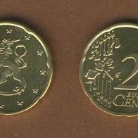 Finnland 20 Cent 2004 bankfrisch aus der Rolle entnommen Auflage nur 629 000 Stück