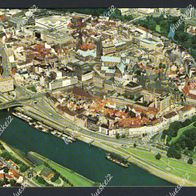 Ak Bremen an der Weser: Stadtzentrum Luftbild
