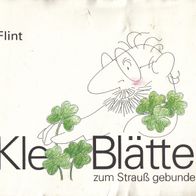 Flint Kle-Blätter zum Strauß gebunden von Walter Flinterhoff signiert Kleve Cleve