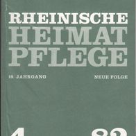 Rheinische Heimatpflege 4/82 19. Jahrgang 4  Oktober-Dezember 4/82