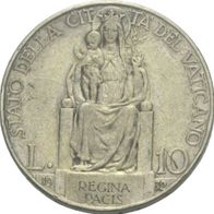 Vatikan 10 Lire 1932 R Papst Pius XI. (1932-1939) Madonna m. Kind