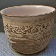 Dekoration Keramik Vase Blumenvase Beige 12cm hoch