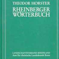 Theodor Horster Rheinberger Wörterbuch Mundart am unteren Niederrhein