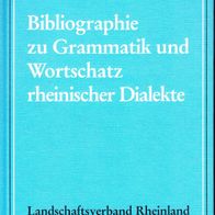 Walter Hoffmann Bibliographie zu Grammatik und Wortschatz rheinischer Dialekte