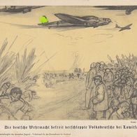 VDA- Bild Nr. 7 Die deutsche Wehrmacht befreit verschleppte Volksdeutsche bei Lowitsc