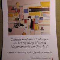 Ausstellungsplakat Collectie moderne schilderijen van het Nijmeegs Museum 1989