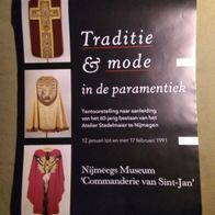 Ausstellungsplakat traditie & mode in de paramentiek Atelier Stadelmaier 60 Nijmegen