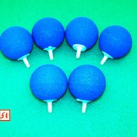 6 x Ausströmer 50 mm Ausströmerkugel Teichbelüfter Sauerstoffkugeln Koi