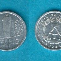DDR 1 Pfennig 1987 A