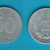DDR 50 Pfennig 1981 A