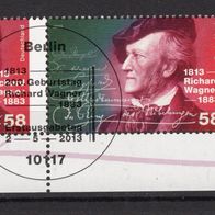 BRD / Bund 2013 200. Geburtstag von Richard Wagner Paar MiNr. 3008 ESST Berlin ER