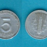 DDR 5 Pfennig. 1950.A.