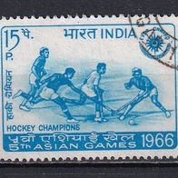 Indien, 1966, Mi. 420, Hockey, Asiatische Spiele, 1 Briefm., gest