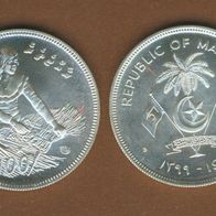 Malediven 100 Rufiyaa 1979 FAO Landfrau Silber