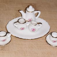 Puppenhaus Miniatur Porzellan-Service, viktorianischer Stil, 8-teilig