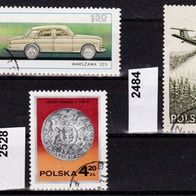 Pol058-Polen Mi. N. 2468 + 2484 + 2528 o <