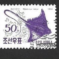 Nordkorea Briefmarke " Fische " Michelnr. 3157 o