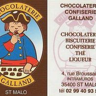Visitenkarte Chocolaterie Galland St Malo von 2007