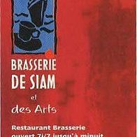 Visitenkarte Brasserie de Siam et des Arts von 2007