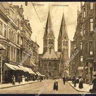Ak Bremen: Obernstraße 1918 / Stempel