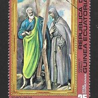 Äquatorialguinea Sondermarke " El Greco Gemälde " Michelnr. 819 o