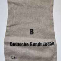 Ia050) Original: Bundesbank - Geldsack / Jute - Münzsack aus DM-Zeiten (ca. 30cm)