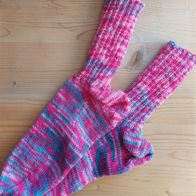 Handarbeit * Kuschelige Wollsocken aus Regia-Sockenwolle, Gr. 38/39, rosa