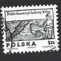 Polen Briefmarke " Holz geschnitzt Designs aus dem 16. Jahrhundert " Michelnr. 2350 o