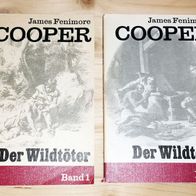 Der Wildtöter, James Fenimore Cooper, Band 1 + 2, Kiepenheuer 1988 2. Auflage
