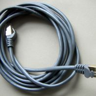 Ethernetkabel / Netzwerkkabel, grau, "Hama", ca. 3 Meter,