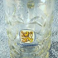 1 Liter Maßkrug - Löwenbräu München - von ca.1980 - defekt