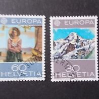 Schweiz Nr 1050 + 1052 gestempelt Europamarke