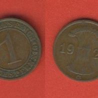 1 Reichspfennig 1928 G