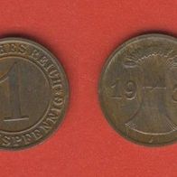 1 Reichspfennig 1933 F