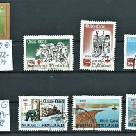 Finnland 1970 / 71 " zu Gunsten... Mi. 672-674 & 686-688 Gestempelt ° Suomi 2 Sätze