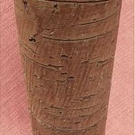 rustikale Keramik Blumen-Vase - rund - ca. 30 cm Länge