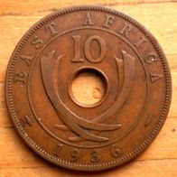 10 Cents 1936 Britisch Ost-Afrika
