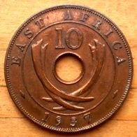10 Cents 1937 Britisch Ost-Afrika