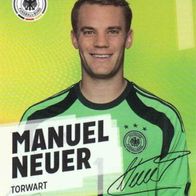 DFB Team Card WM 2014 01 Manuel Neuer mit Autogramm